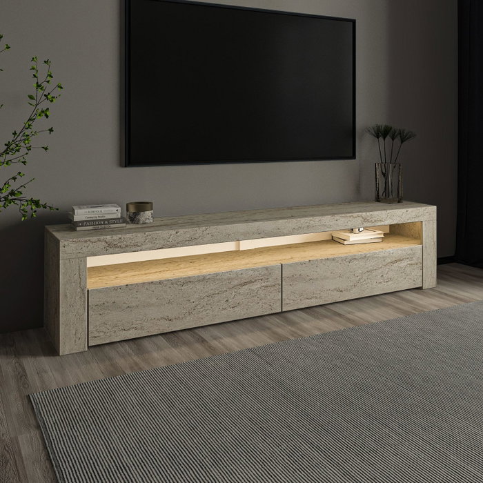 Hanah Home Soporte para TV Batı - Travertino Hanah Home Soporte para TV Batı - Travertino